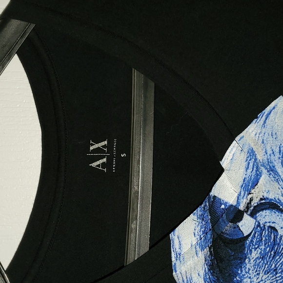 Armani Exchange Small Black V-neck - Picture 2 of 3